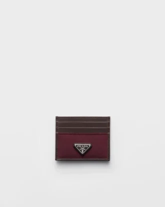 Prada Speedrock Re-Nylon and Leather Card Holder