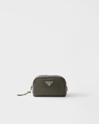 Prada Speedrock Re-Nylon and Leather Pouch