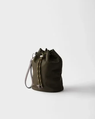 Prada Speedrock Re-Nylon and Leather Pouch