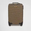 Prada Symbole Embroidered Fabric Trolley