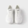 Prax 01 Re-Nylon and Brushed Leather Sneakers