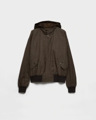 Prince of Wales Checked Wool Jacket