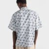 Printed Cotton Blend Bowling Shirt