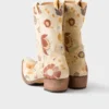 Printed Fabric Boots