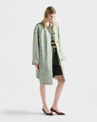 Printed Re-Nylon Raincoat