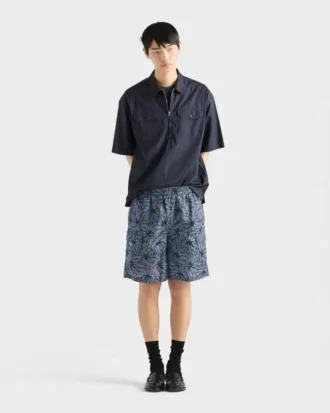 Printed Re-Nylon Swim Trunks