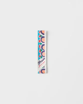 Printed Silk Twill Skinny Scarf