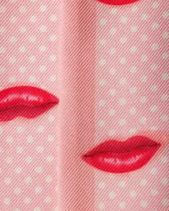 Printed Silk Twill Skinny Scarf