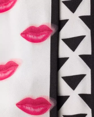 Printed Silk Twill Skinny Scarf