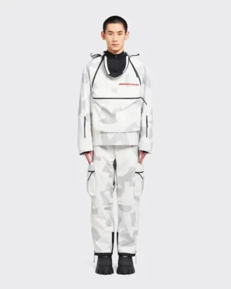 Printed Technical Fabric Snowboard Jacket