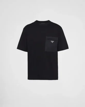 Re-Nylon and Jersey T-Shirt