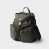 Re-Nylon and Leather Backpack
