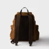 Re-Nylon and Leather Backpack