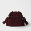 Re-Nylon and Leather Shoulder Bag