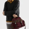 Re-Nylon and Leather Shoulder Bag