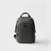 Re-Nylon and Saffiano Leather Backpack