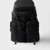 Re-Nylon and Saffiano Leather Backpack