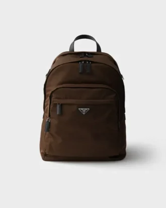 Re-Nylon and Saffiano Leather Backpack