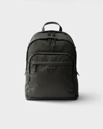 Re-Nylon and Saffiano Leather Backpack