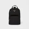 Re-Nylon and Saffiano Leather Backpack