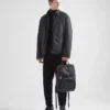 Re-Nylon and Saffiano Leather Backpack