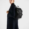 Re-Nylon and Saffiano Leather Backpack