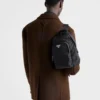 Re-Nylon and Saffiano Leather Backpack