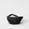 Re-Nylon and Saffiano Leather Belt Bag