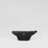Re-Nylon and Saffiano Leather Belt Bag
