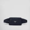 Re-Nylon and Saffiano Leather Belt Bag