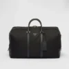 Re-Nylon and Saffiano Leather Duffle Bag