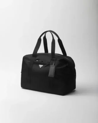 Re-Nylon and Saffiano Leather Duffle Bag