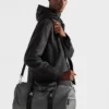 Re-Nylon and Saffiano Leather Duffle Bag