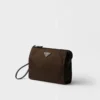 Re-Nylon and Saffiano Leather Necessaire