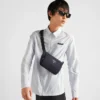Re-Nylon and Saffiano Leather Shoulder Bag