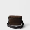 Re-Nylon and Saffiano Leather Shoulder Bag