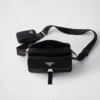 Re-Nylon and Saffiano Leather Shoulder Bag