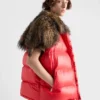 Re-Nylon and Shearling Down Vest