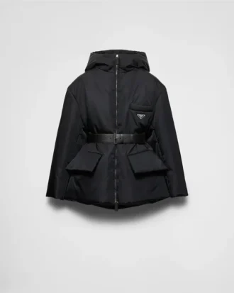 Re-Nylon Hooded Down Jacket