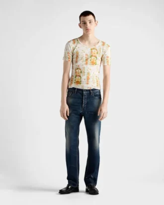 Regular Washed Denim Jeans