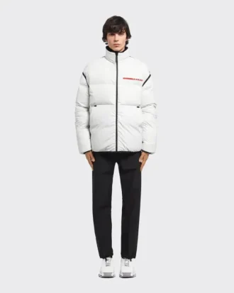 Reversible Cropped Light Re-Nylon Down Jacket
