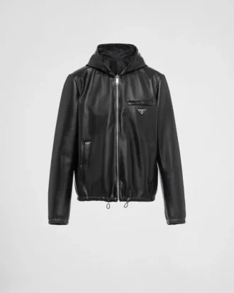 Reversible Nappa and Re-Nylon Blouson Jacket