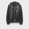 Reversible Nappa Leather and Re-Nylon Jacket