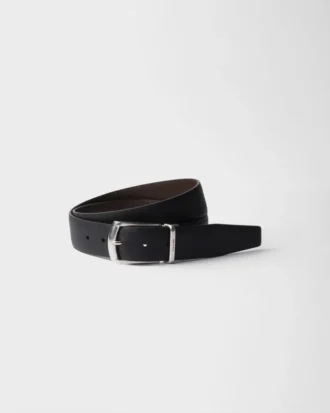 Reversible Saffiano Leather Belt