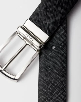 Reversible Saffiano Leather Belt