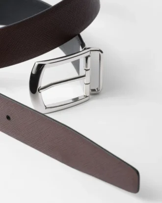 Reversible Saffiano Leather Belt