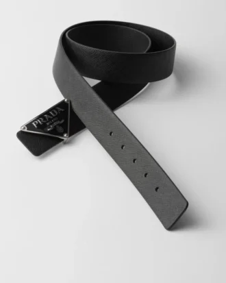 Reversible Saffiano Leather Belt Strap