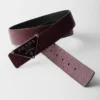 Reversible Saffiano Leather Belt Strap