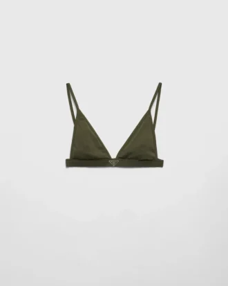 Ribbed Knit Bralette Bikini Top