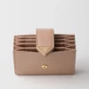 Saffiano and Smooth Leather Card Holder